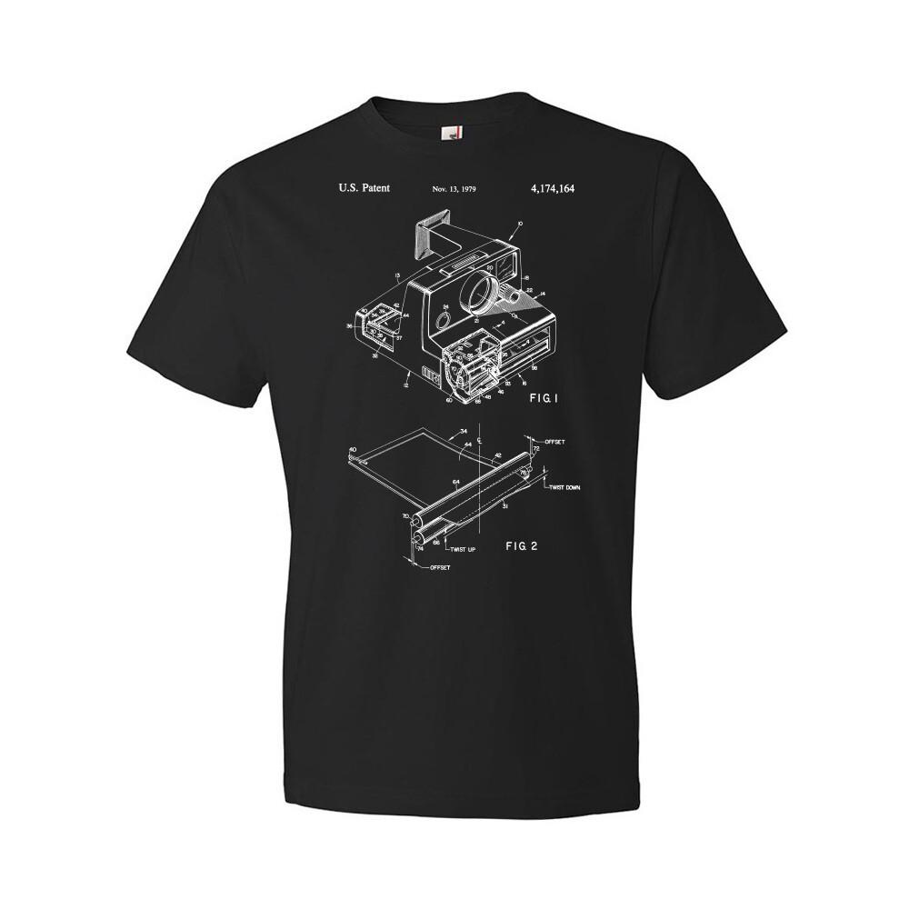 Instant Camera Patent Shirt Photography Shirt Camera Blueprint Photographer Gift XXL