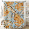 Moderne Palmenblatt Duschvorhang Wasserdicht Polyester Badezimmer Dekor Anpassbare Größe 180x274cm Kaufen Mode Palmenblatt Duschvorhang