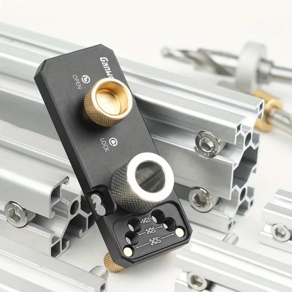 Aluminum Alloy Aluminum Profile Drilling Guide Adjustable Design Countersunk Step Drill Drill Guide Tool High-strength