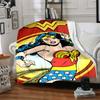 1 stuks Wonder Woman, Superhelden Deken Polyester Vezel, Comfort voor Alle Seizoenen voor Bank, Bed, Kantoor, Auto, Kamperen Ideale Huisdecoratie & Cadeau, Kantoorcomfort