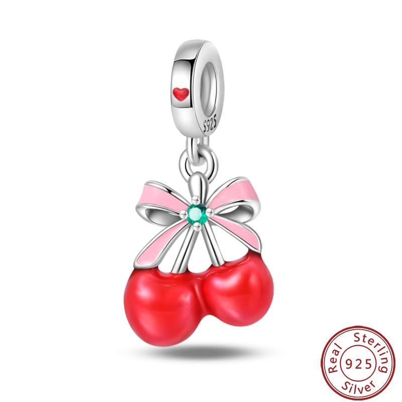 Copper Strawberry Pineapple Avocado Fruit Dessert Series Sweet Charms Beads 3Mm Diy Gift Fine Jewelry