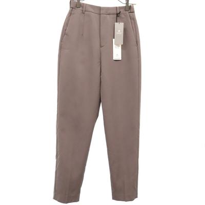 Unused Nano Universe Center Press Tapered Pants 38 Gray Adjust Magic Women Used