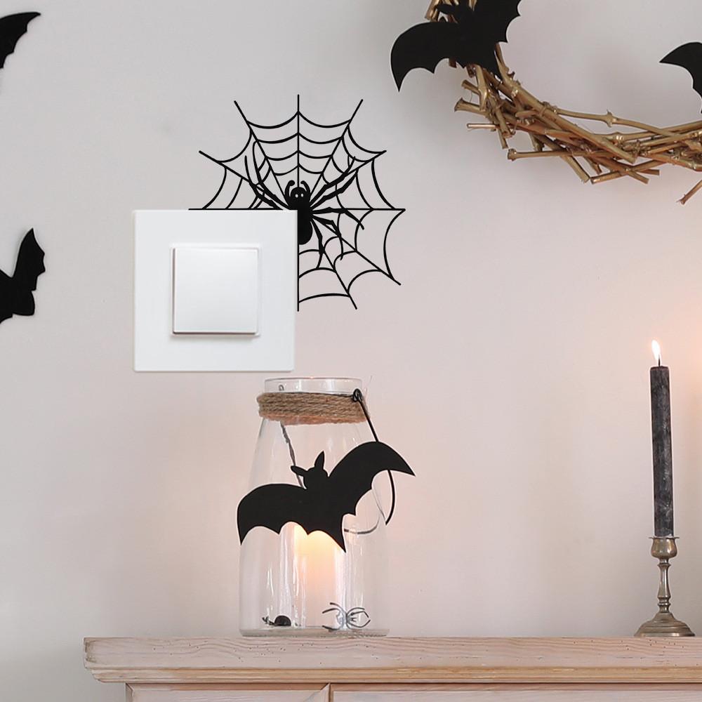 Spider Pvc Halloween Wall Decal Art Sticker For Home Office And Room Decoration