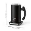 Multifunction Milk Maker Transparent Lid Stainless Steel Frother Touch Controls