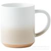 Export Gradual Change Matte Straight Rain Yellow Ceramic Coffee Cup Large Capacity Cup