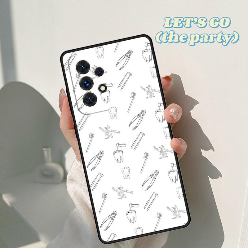 

Dental Definitions Tooth phone case For Samsung Galaxy A42 A31 A40 A51 A71 A32 A80 A91 A52 A72 A20e A21S A50 A70 A11 A12 Cover Samsung A71 5G