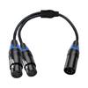 5Pin XLR Splitter Cable With Male And Female Connectors For Professional Music And Lighting Setup Micrphone Cable