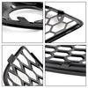 Honeycomb Bumper Front Fog Light Grill Grille Cover 8P0807682D 8P0807681D Fit A3 8P 2009-2013
