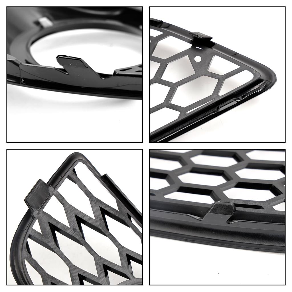 Honeycomb Bumper Front Fog Light Grill Grille Cover 8P0807682D 8P0807681D Fit A3 8P 2009-2013