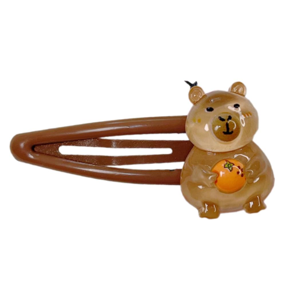 Cute Adorkable Cartoon Hair Clip Lovely Rodents Hair Clip Capybara Hairpins Barrettes Girls HairPins 2000s Trend