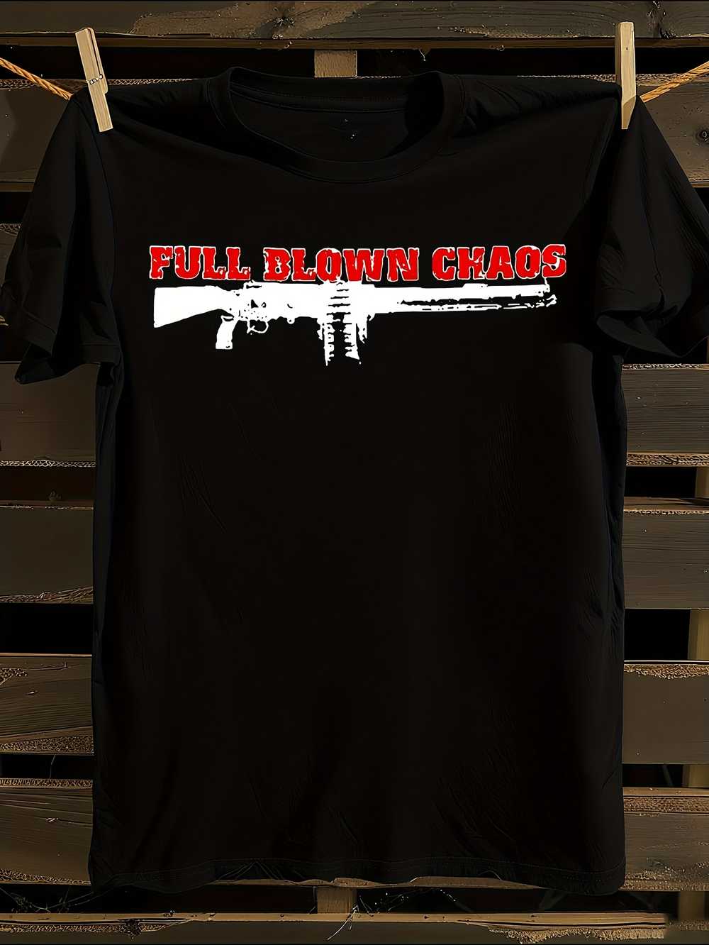 

Full Blown Chaos Hostility Graphic T-Shirt Mens Tshirt Womens Tshirts with Letters Print Short Sleeves T-Shirt Casual Street Tee Shirt Top XXXL