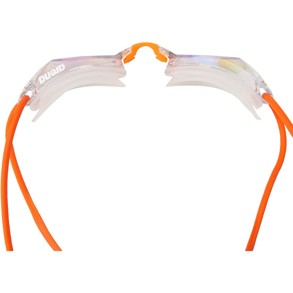 Arena Splash Racing Swim Goggles Yellow Clear Anti-Fog Mirrored Lenses Unisex Free Size