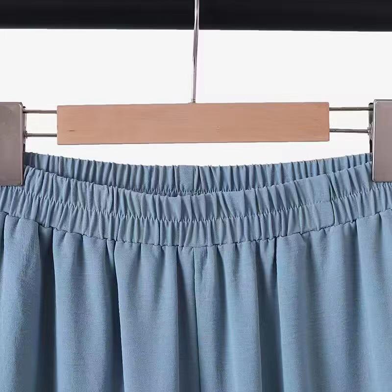Middle East Muslim Long Sleeve Patch Pocket Shirt & Elastic Waist Pants Set