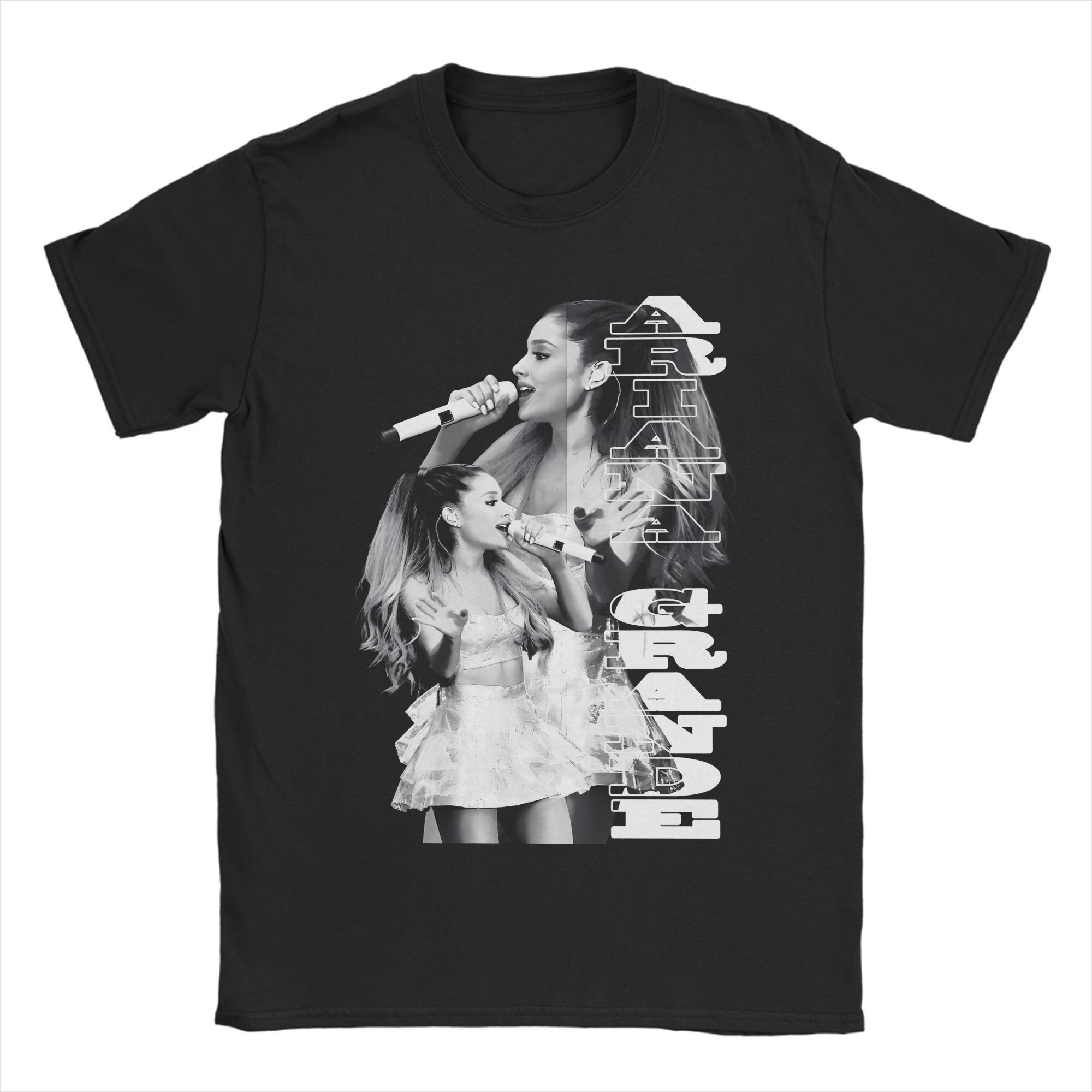 Ariana Grande Black Graphic T-shirt S