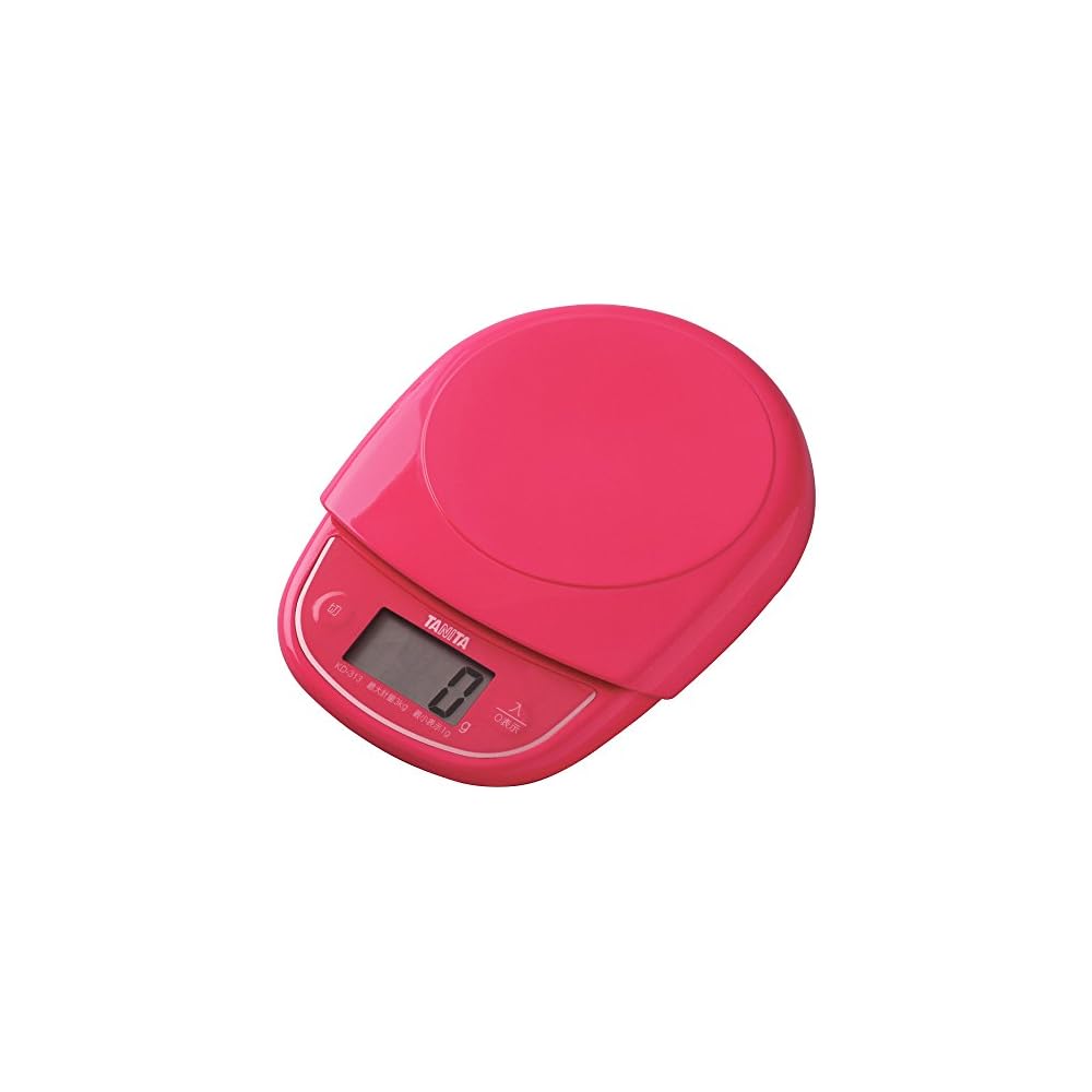 Tanita Kitchen Scale, Digital, 3kg Capacity, 1g Increments, Pink, KD-313 PK (Made in Japan)
