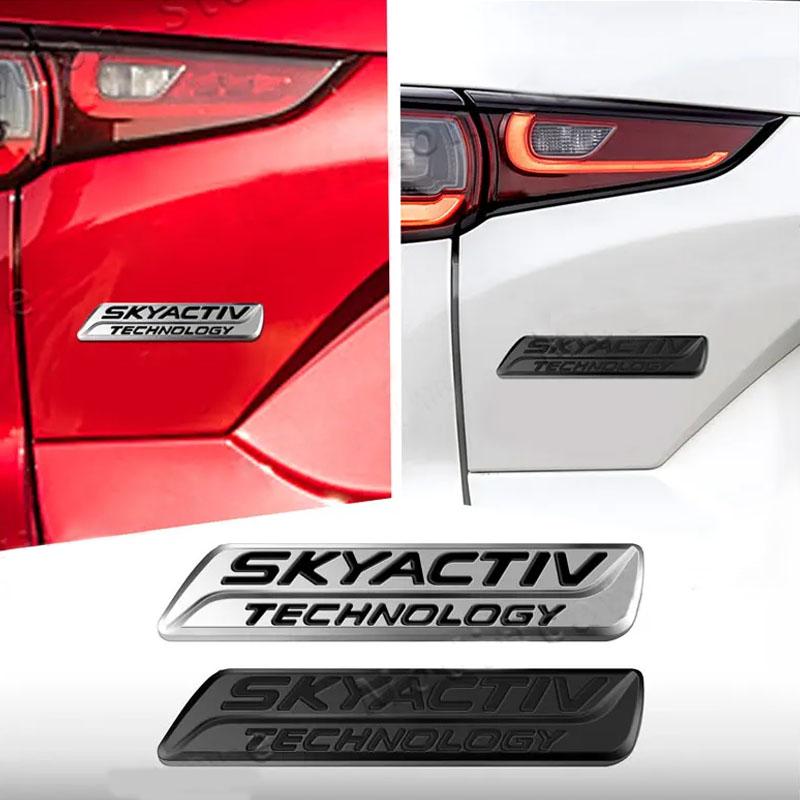 3D Car Styling SKYACTIV TECHNOLOGY For Car Hood Fender trunk Rear Bonnet Nameplate Decal Emblem Badge Sticker