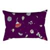 Home Flower and Green Plant Rectangular Waist Pillowcase, Peach Skin Velvet Digital Printed Throw Pillow, Office Waist Cushion Cover