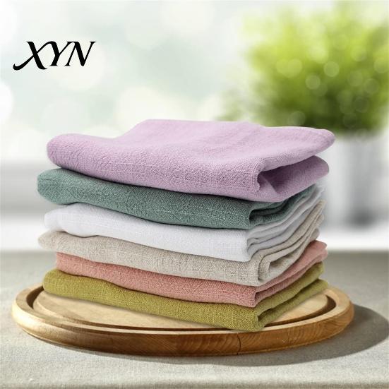 Washable Cloth Napkin Bohemian Linen Napkin, Rustic Machine Fabric 16 Inch Farmhouse Wedding Table Decor Napkins Style for Dining Home Bridal