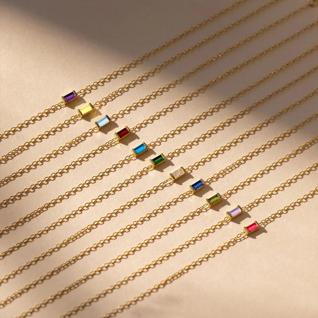 eManco Personalized Minimalist Birthstone Bracelet Stainless Steel PVD Gold Color Women's Birthday Gifts Daily Wear Celebrations