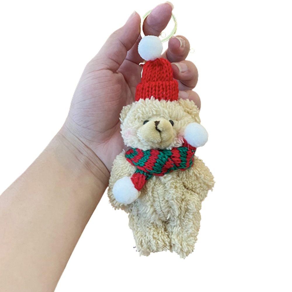 

Шарм для сумки Подвеска Елка Плюшевый брелок Брелок для ключей Кольцо для ключей от машины Рождественские украшения 03