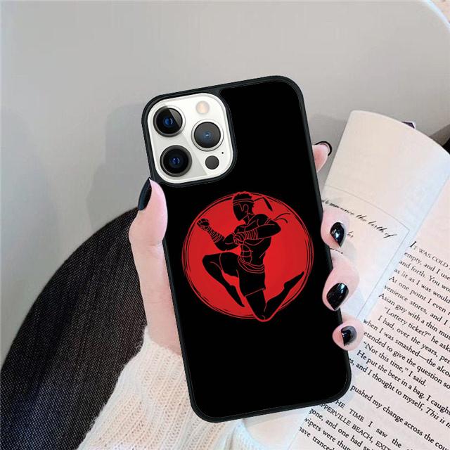 Muay Thai Knee Coque Shell For iPhone 17 Air 15 16 14 13 12 Pro Max 11 Pro Max Plus Phone Case Cover
