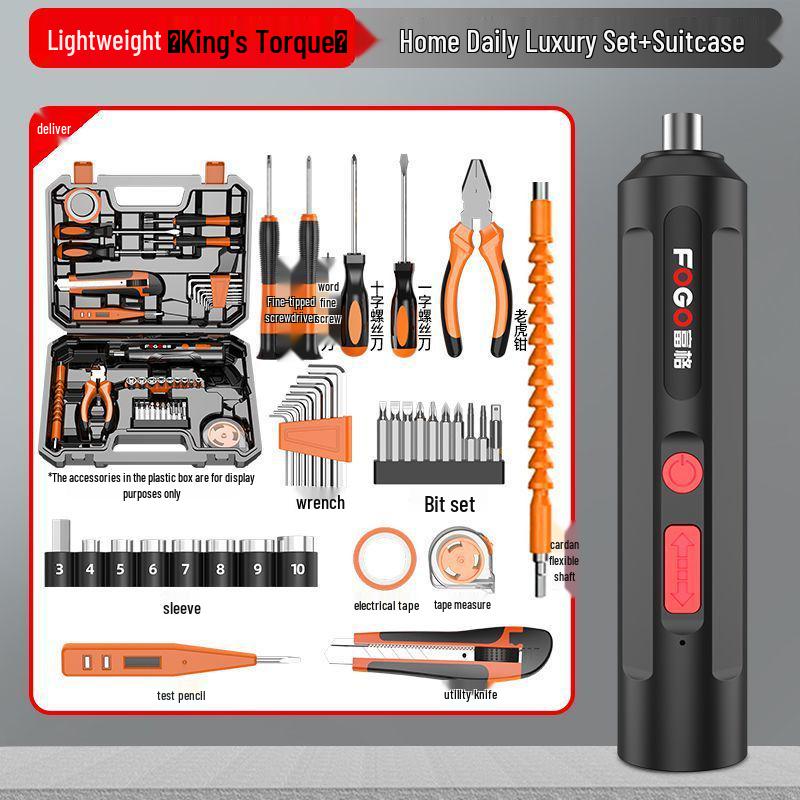 Rechargeable Mini Electric Screwdriver Set - Household Automatic Drill Tool
