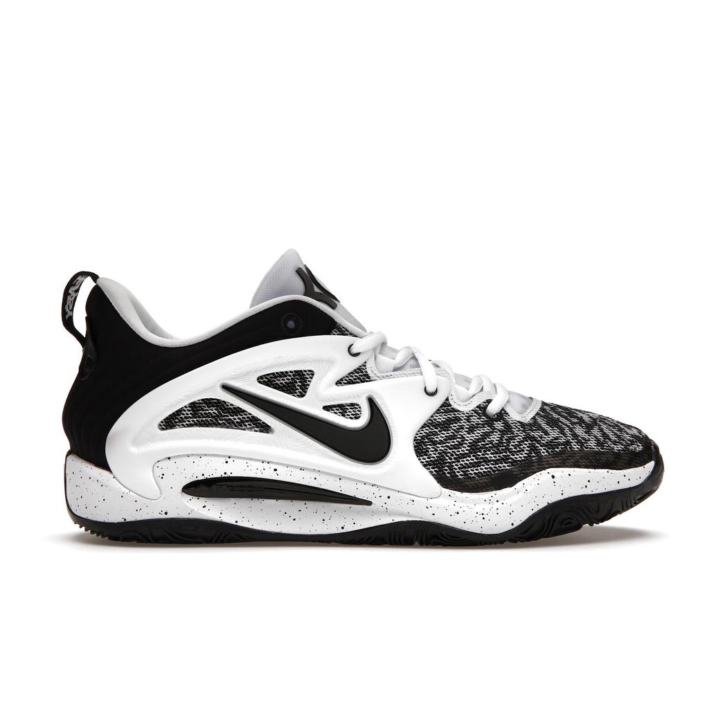 Nike KD 15 TB Białe Czarne Nakrapiane Męskie Sneakersy DO9826-100