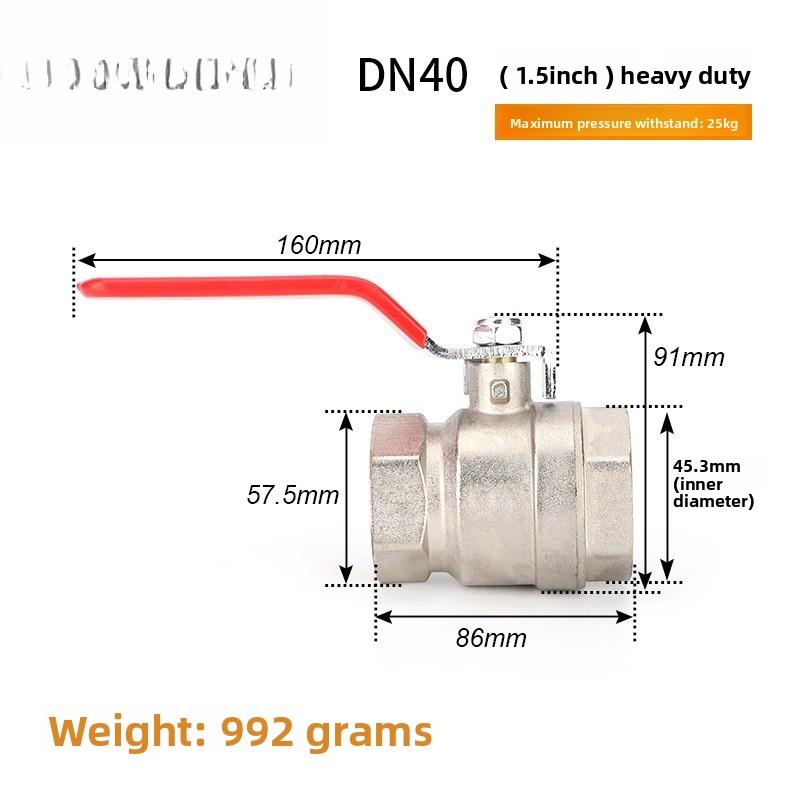 Edelstahl Kugelhahn SS304 2-teilig Volldurchgang Kugelhahn 1/2" 3/4" 1" 1-1/4" Innengewinde Vinylgriff Ventile
