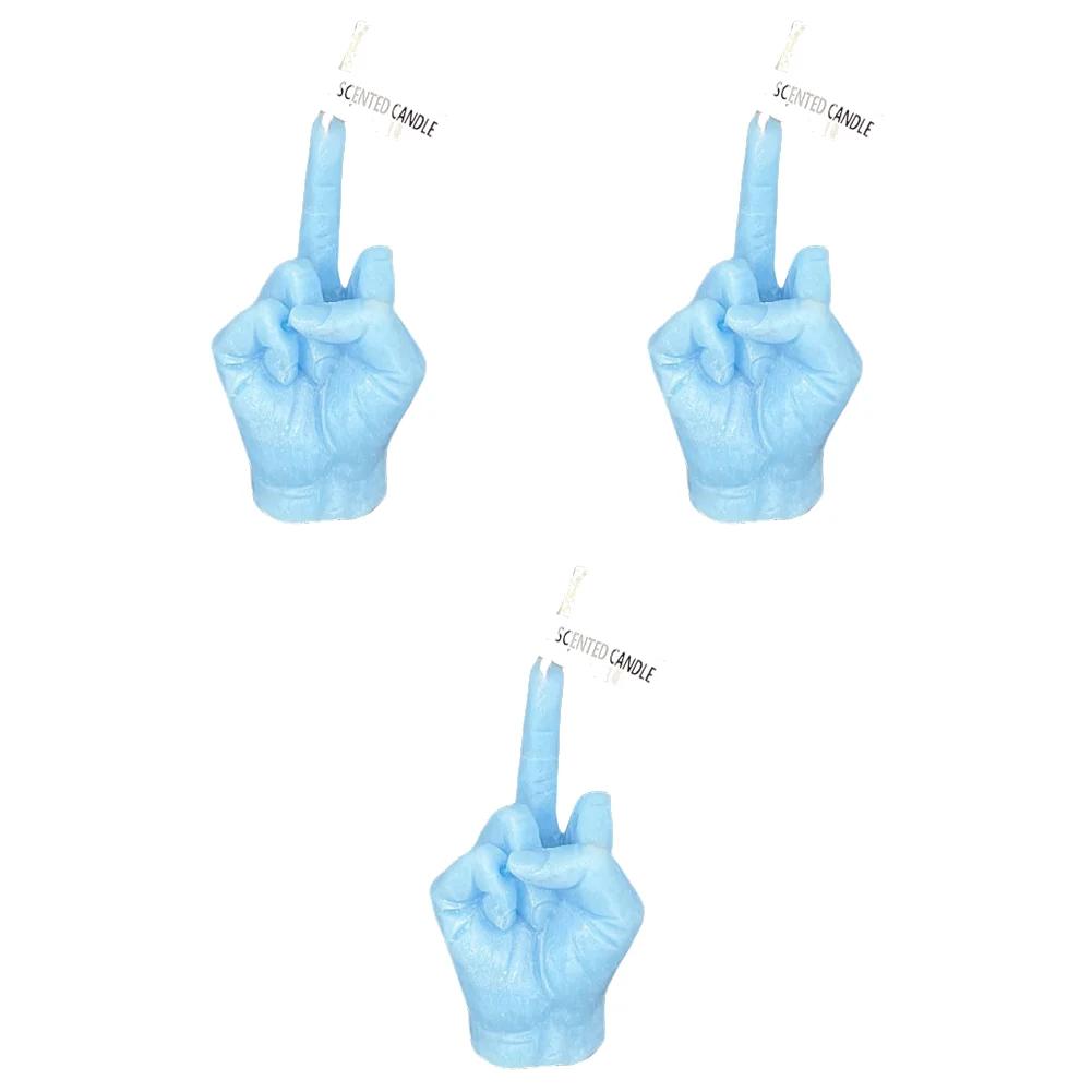 Middle Finger Scented Candle Creative Candle Fragrance Candle Middle Finger Shaped Model Scented Candle for Bedroom Living Room