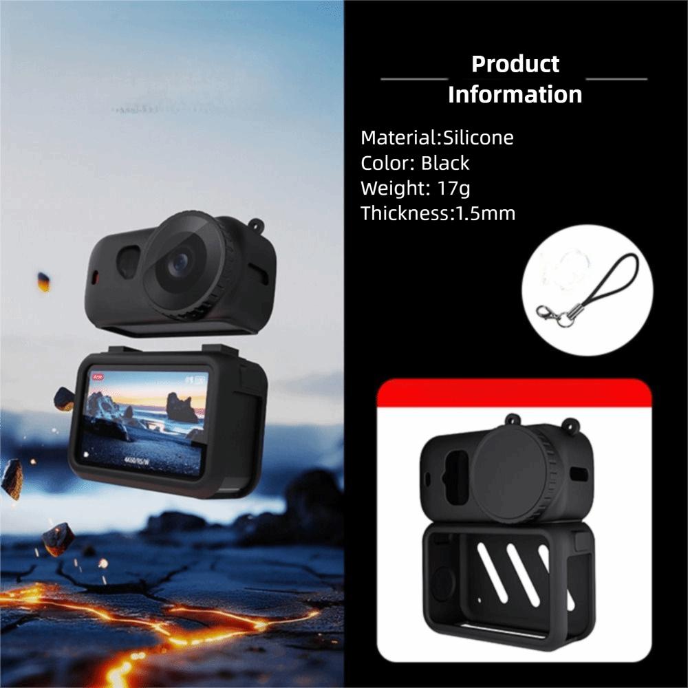 3 szt./zestaw Silikonowy Miękki Pokrowiec Pełna Ochrona Osłona Korpusu Aparatu dla DJI Osmo Nano Akcesoria