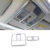 For Mazda CX-5 2013-2015 Matte Silver Roof Front Rear Reading Light Cover Trim