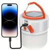 1 Piece 24/42Led Solar Rechargeable Camping Lantern With Usb Charging Emergency Night Outdoor Portable Rechargeable Light Waterproof