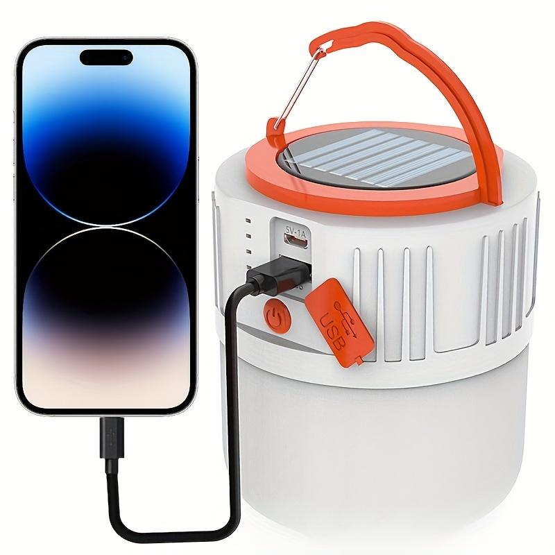 1 Piece 24/42Led Solar Rechargeable Camping Lantern With Usb Charging Emergency Night Outdoor Portable Rechargeable Light Waterproof