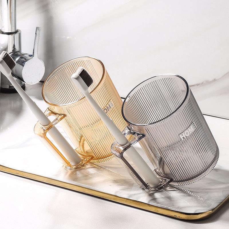 Luxury Couple's Simple Wash Cup with Handle for Student Dormitories