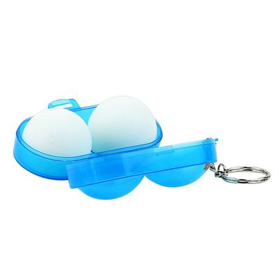 Cutie Depozitare Plastic pentru 2 Mingi de Tenis de Masă Carcasă Depozitare Mingi Tenis de Masă Cu Breloc Pentru Accesorii Antrenament Sportiv