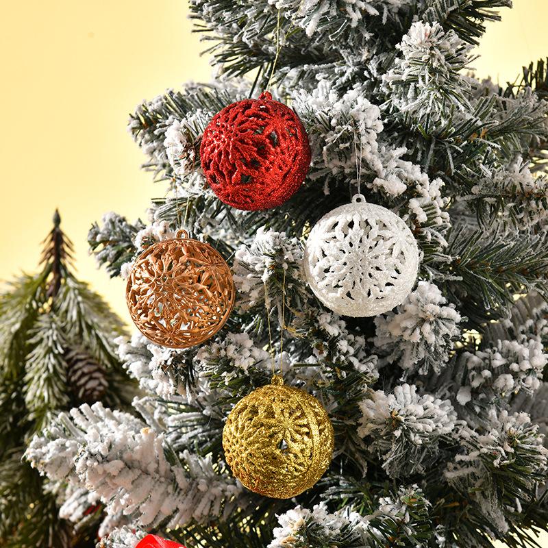 6pcs/set 6CM Hanging Pendants Home Party Decor Christmas Balls Decorations Christmas Tree Ornaments