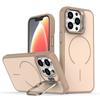 KEYSION Matte Skin Feel Lens Stand Phone Case for Magsafe for iPhone 11 12 Pro Max Magnetic Wireless Charging Shockproof Cover