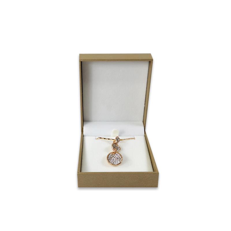 Premium Pappersfylld Läder Rätvinklig Smyckesförvaringsdisplaylåda Ring Halsband Hänge Armband Låda Presentförpackningslåda