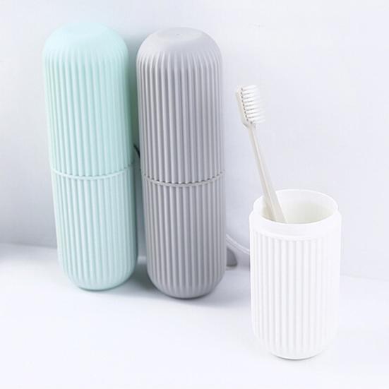 Toothbrush Paste Holder Case Covered Travel Camping Bathroom Cup Box Tooth Mug