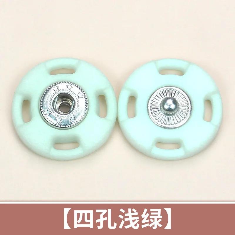 10pcs Round Plastic Snap Button Shirt Cardigan Invisible Concealed Buttons Clothes Accessories