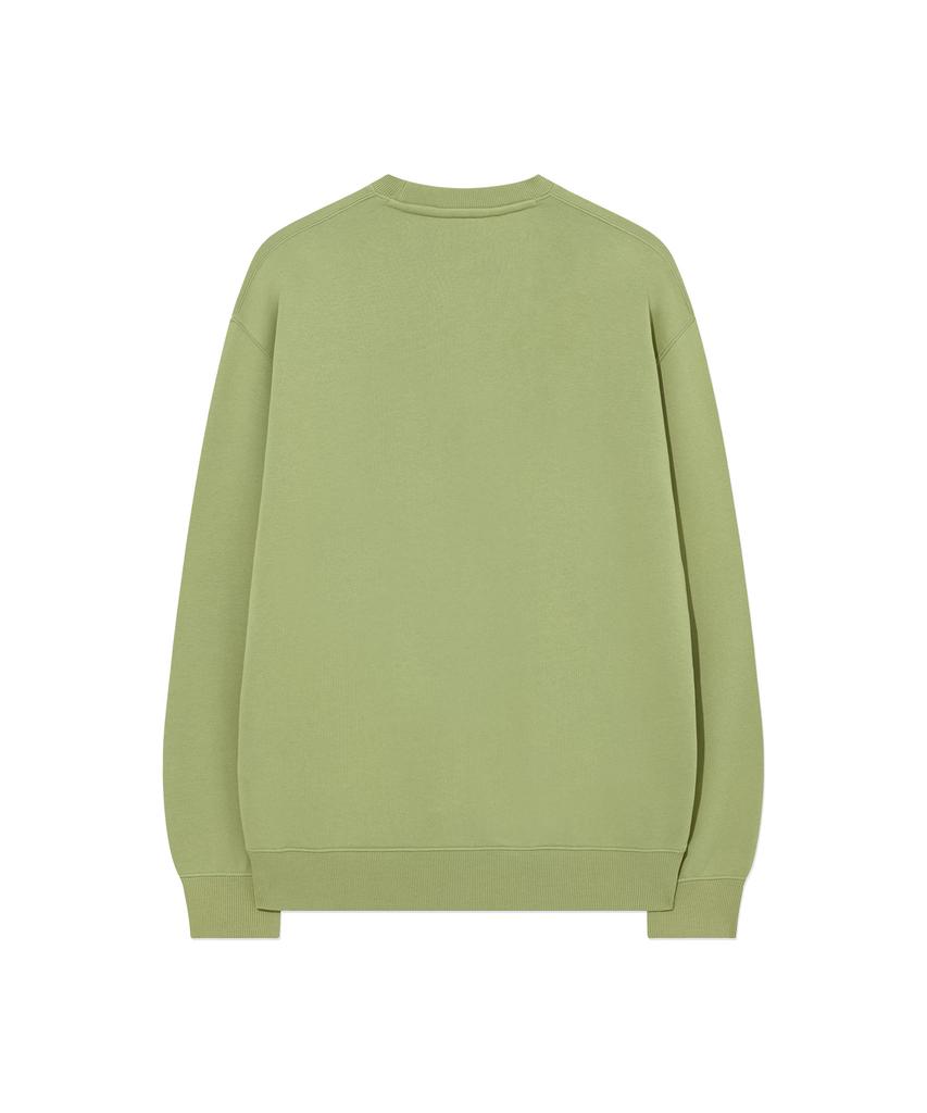 COVERNAT Center Logo Sweatshirt Sage Green