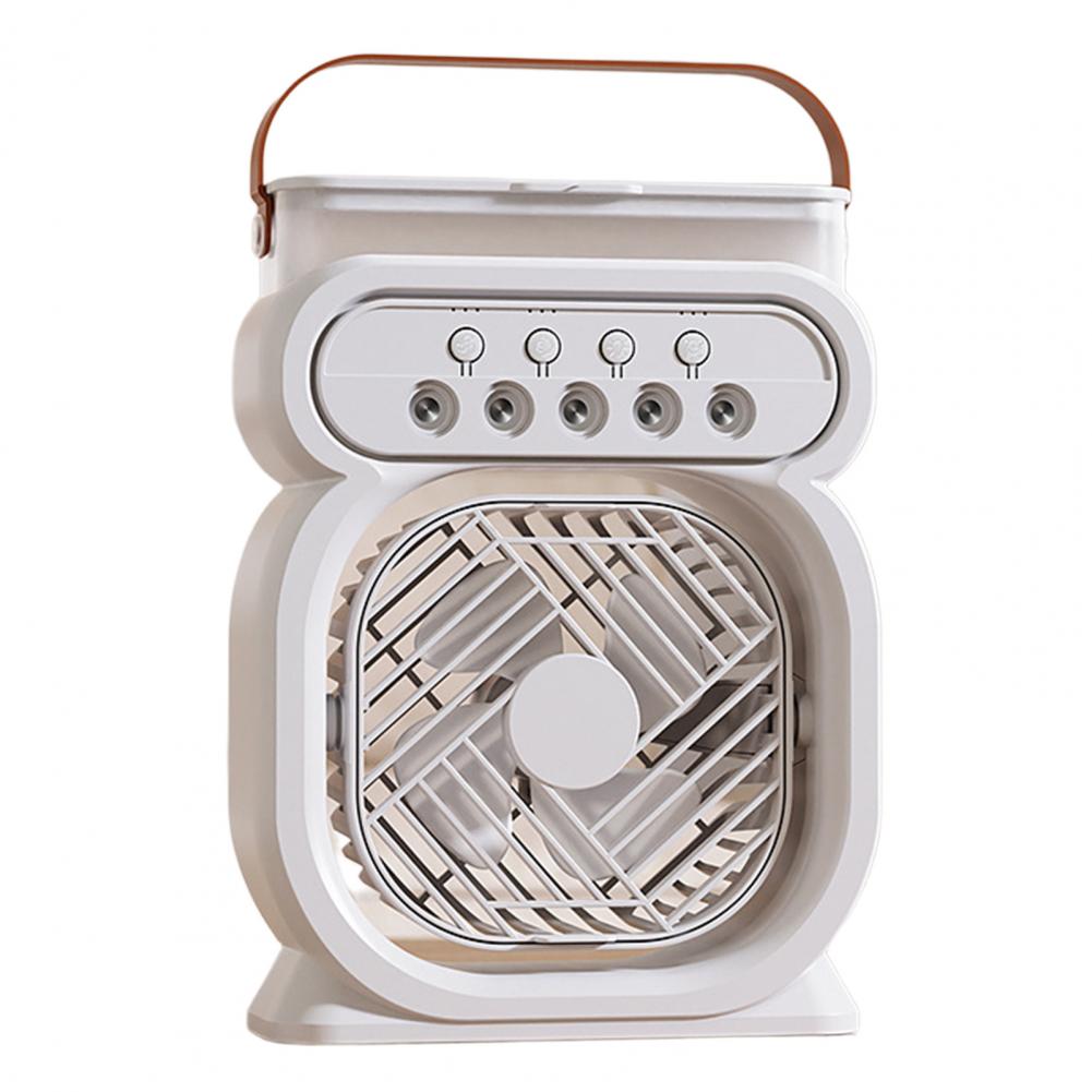 Misting Desktop Fan, Portable Cooling Fan With Water Spray, 450ml Tank ,Timer, Ambient Light, Air Conditioner Mini Fan