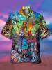 Camisas Hawaianas Transpirables Sueltas con Estampado 3D Modernas Geniales de Moda Tops para Fiesta en la Playa Mangas Cortas Verano para Hombre