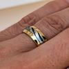 8MM Damascus Steel Ring for Men Wedding Bands Engagement Rings Fashion Jewelry Gifts for Him