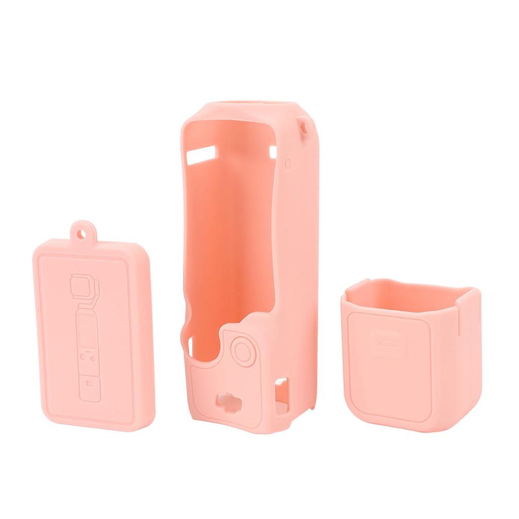 Silikonhülle für Osmo Pocket 3 Staubdicht Kratzfest Waschbar Actionkamera Schutzhülle Rosa