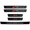 1/4/5Pcs Car Door Sill Scuff Plate Decor Carbon Fiber Stickers For S3 Gazoo Racing Avanza Alphard Scion Vellfire Hilux Aygo JH3