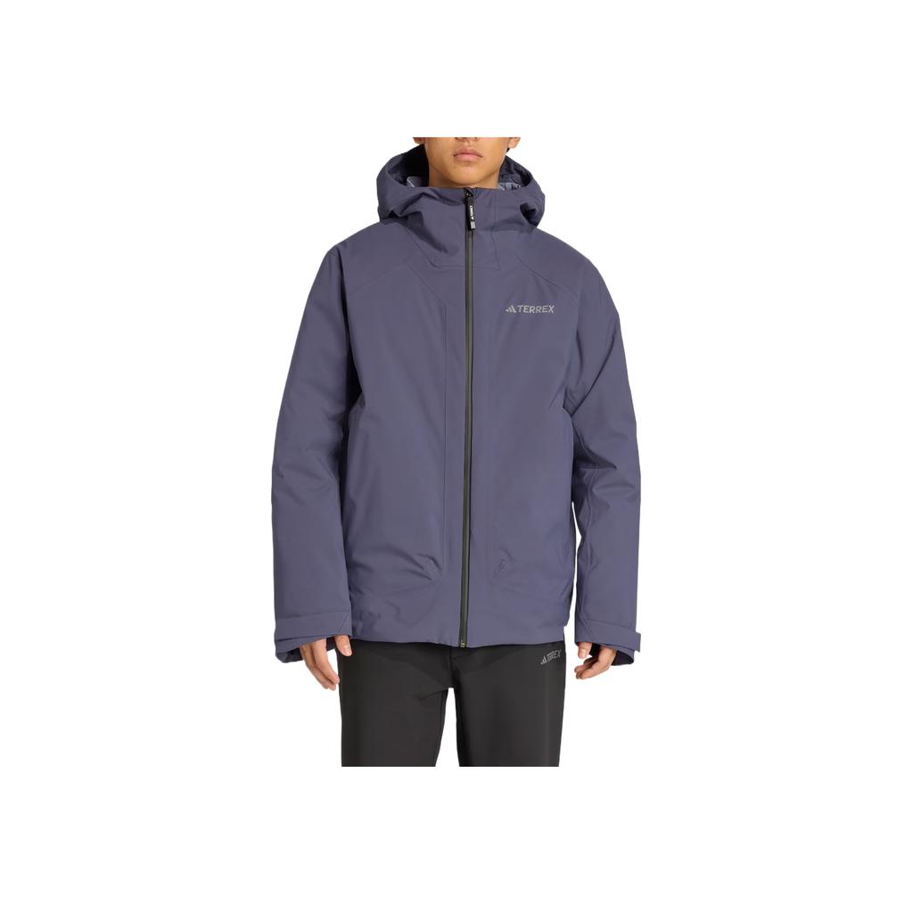 Adidas Terrex Climaproof Drei-in-Eins Hautfreundlich Bequem Wasserdicht Winddicht Langlebig Warm Jacke Herren Jacke Dunkelblau KC8491