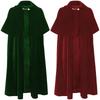 Mantello di Velluto Vampirico Per Cosplay di Halloween Con Stile Fantasy Per Adulti e Bambini