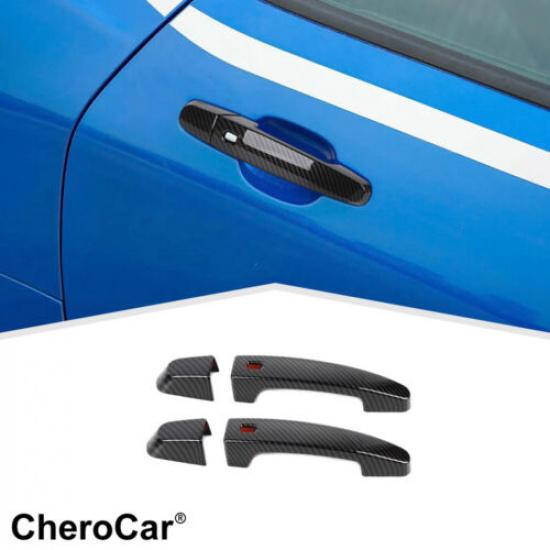 4Pcs Car Outer Door Handle Protector Cover Trim For Chevrolet Camaro 2016-2024