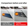 The Black Flag Car Fender Turn Signal Exterior Light Covers Sticker For MINI Cooper One R56 Clubman R55 Convertible R57